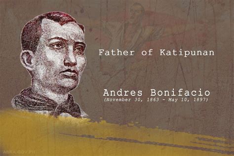 <b>Andres</b> <b>Bonifacio</b> (30 Nobyembre 1863-10 Mayo 1897) Si <b>Andres</b> <b>Bonifacio</b> (<b>An·drés</b> Bo·ni·fás·yo) ang tagapagtatag ng Katipunan at itinuturing na "Ama ng Himagsikang Filipino. . Katangian ni andres bonifacio